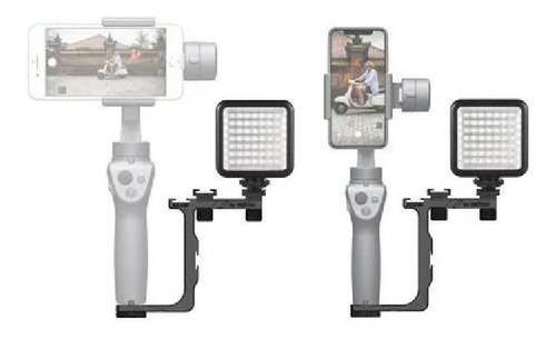 Combo Para Dji Osmo Mobile 2 - Suporte Para Led + 1 Led