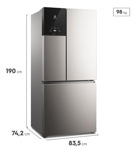 Geladeira Inverter Frost Free Electrolux 3 Portas 590l 220v
