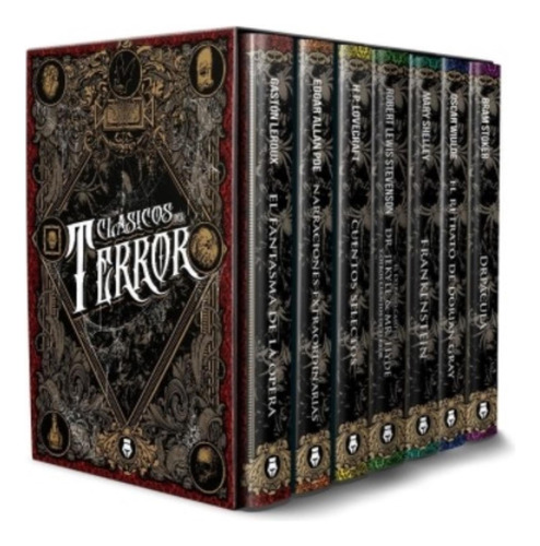 Clasicos Del Terror - Estuche Con 7 Libros Leroux / Poe / Lo