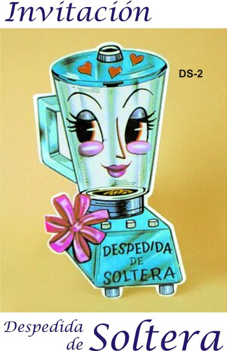 Invitación Despedida De Soltera Ds-2 Incluye Sobre 25 Pzas.