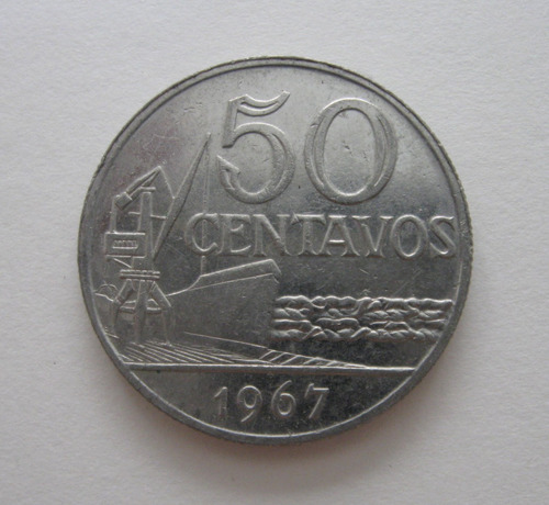 V311: Bela Moeda 50 Centavos 1967 - S/fc - Níquel Puro