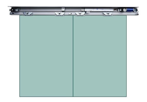 Cabezal Para Puerta Automatica Corrediza 2.1 Metros Riel 50-60hz 40n