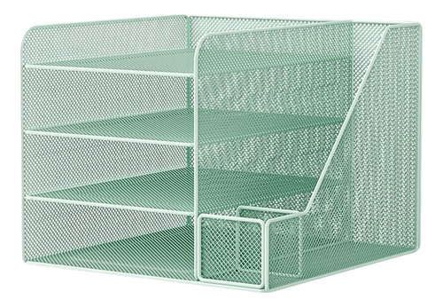 Organizador De Escritorio De Almacenamiento Racker Pen Verde