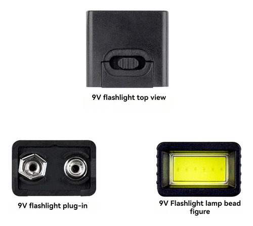 Linterna Led De 9 V: Juguete De Camping Compacto Y Ultrabril