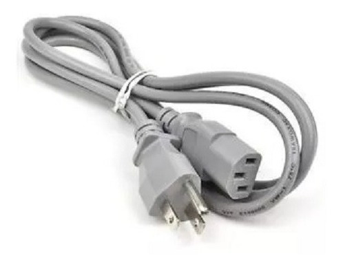 Cable De Poder Para Pc Monitor 2,45 Mts Gris - Oferta