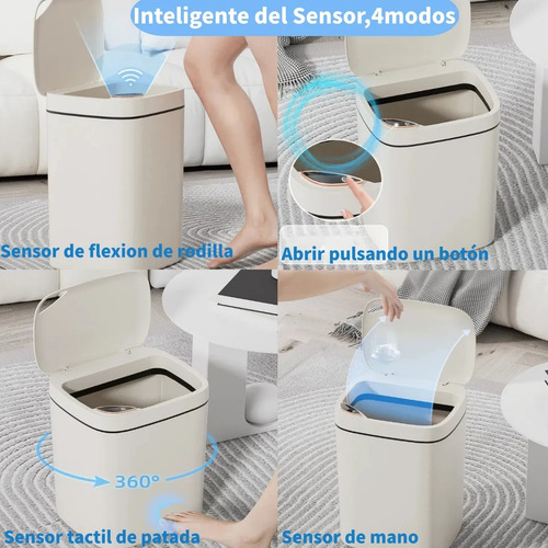 16l Recargable Sensor Inteligente Cubo De Basura Para Cocina
