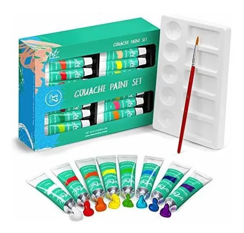 Pintura De Tela Juego De Pintura Gouache - Kit De 32 Colores