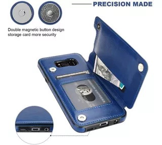 Funda Protectora Para Samsung Galaxy Cartera Con Tarjetero