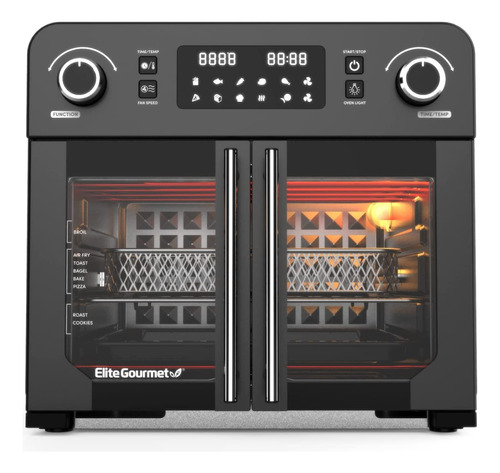 Elite Gourmet Eaf9010b Horno Convección Freidora Aire 23 L