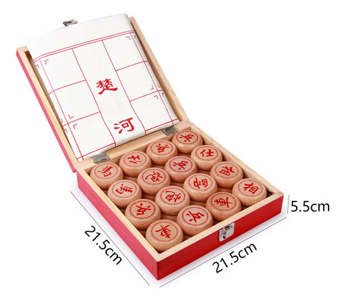 A Juego De Ajedrez Chino Piezas De Ajedrez De Madera