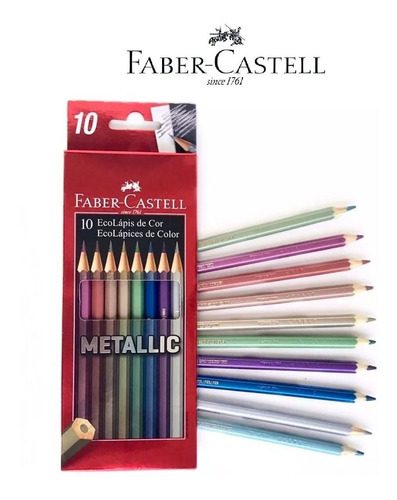 Imagem 7 de 7 de Lápis De Cor Neon + Pastel + Metálico Faber-castell