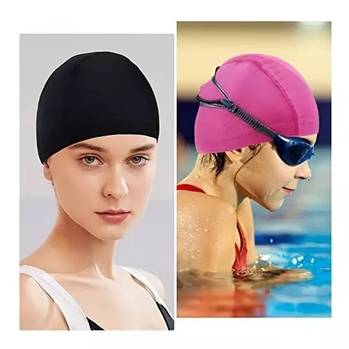 Gorro Piscina Natación De Tela Impermeable Estándar