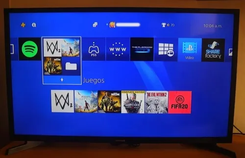 comprar Play 4 Slim + Smart Tv Samsung 40 - Juegos - Control -