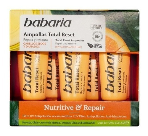 Ampollas Total Reset Nutritive & Repair Babaria 5 Pza