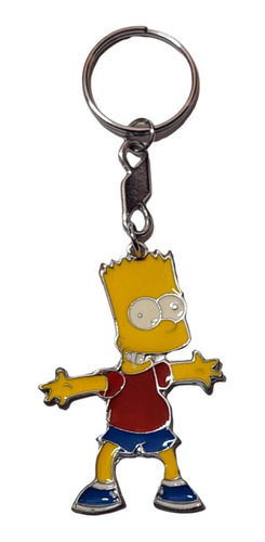 Llavero Metalico De Bart Simpson