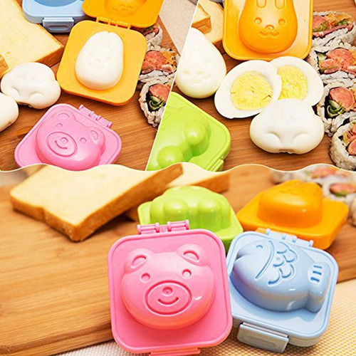 Molde De Arroz Para Sushi Con Forma De Huevo Cocido 6 Piezas