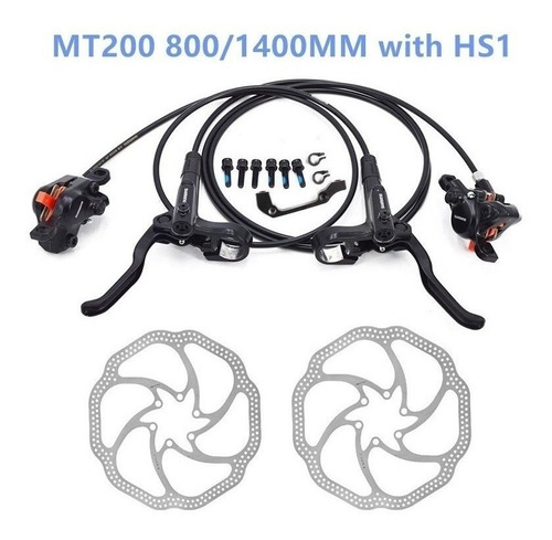 Frenos De Disco Hidráulicos Shimano Mt200 Brake Bike Mtb