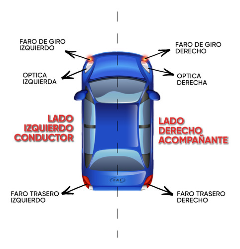Lente Optica Delantera P/ Cobalt 2013 2014 15 16 17 18 2019