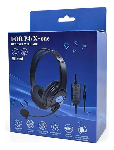 Fone Headset Gamer Com Microfone P4 / X - One Cor Outro