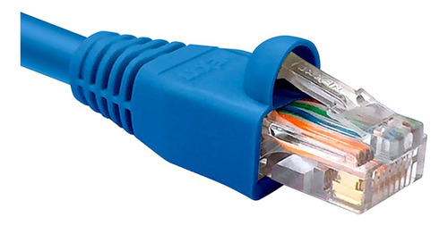 Cable Patch Cord Utp Categoria 5e Cat5e Azul Cm 24awg Nexxt