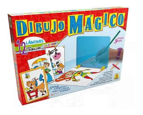 Dibujo Magico Kit De Panel Reflector C/ Crayones Marco Lapiz