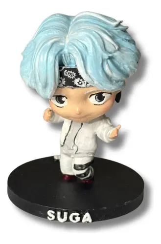 Action Figure Bts Suga - Colecionável Premium Pintado À Mão