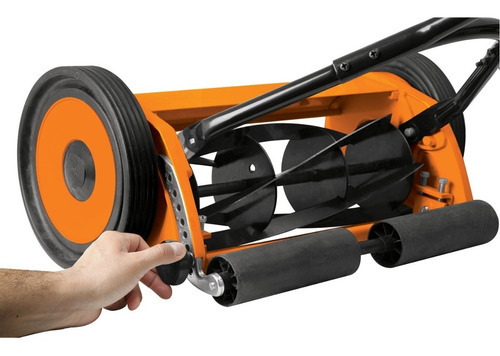 Podadora Manual Pasto Truper De 15 Doble Traccion Color Naranja Claro