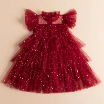 Comprar Vestido Tutú De Fiesta Con Volantes Y Lentejuelas