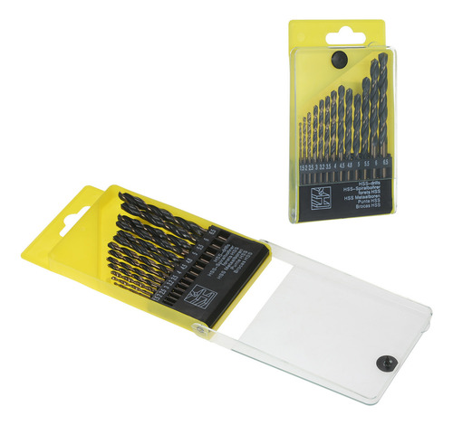 Juego De Brocas Hss Twist De 13 Piezas Con Estuche De Almace