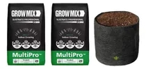 Comprar Combo 2 Sustratos Growmix 20 L + Maceta Geotextil Lotus 40 L