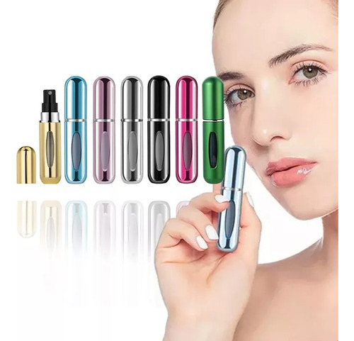 7pcs Mini Atomizador Para Perfume, Capsula Viaje 5ml