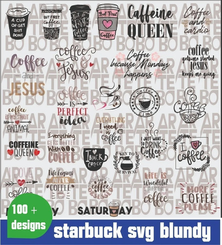 Imagen 5 de 9 de Plantillas Sublimación Vectores Multiuso Tazas Starbucks