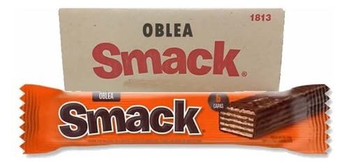 Oblea Smack Rellena Mouse Chocolate 33g X 48un 