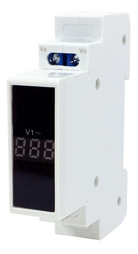 Imagen 3 de 7 de Voltimetro Modular Para Riel Din Gralf Gf-500vr 80-500v