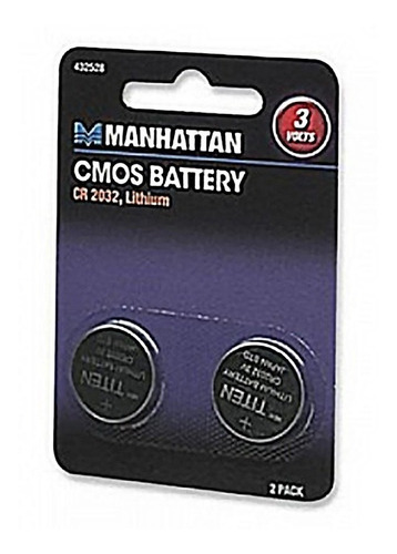 Bateria Manhattan 432528 Cmos 2032, 3v, 2 Piezas