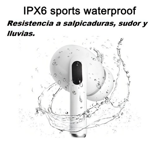 Audifonos Bluetooth Auriculares Inalámbricos Pantalla Táctil Blanco
