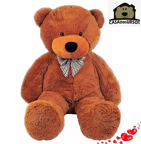 Urso Marrom Chocolate Cacau 1,3 Mts 130cm Casa Dos Ursos