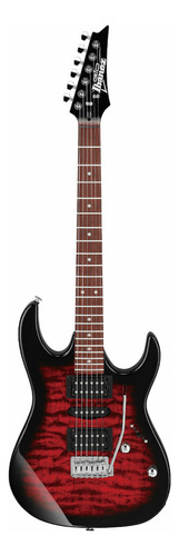 Guitarra Electrica Ibanez Grx70qa Gio Trb Color Rojo