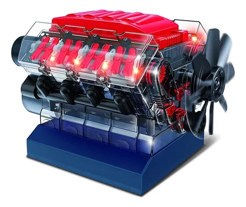 Playz - Modelo De Motor De Combustion V8 Que Funciona. Const