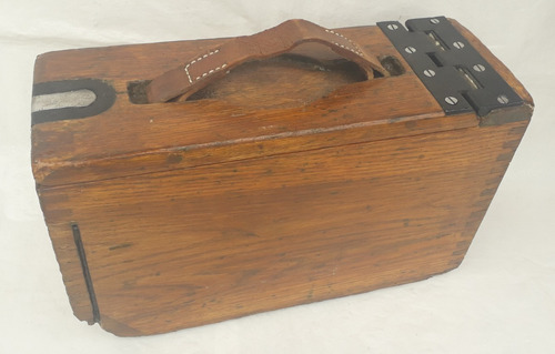 Caja Militar Madera Porta Municiones Ametralladora Colt 1917