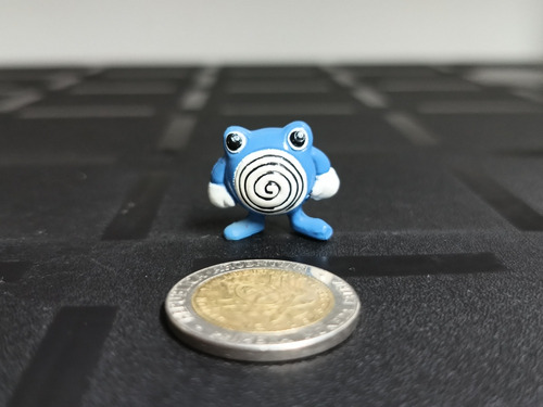 Figura Miniatura Original Pokémon Poliwhirl Japón Tomy 1 Cm