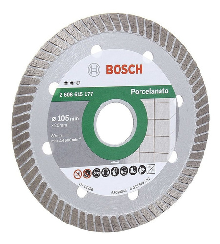 Discos Diamantado Turbo Bosch Expert 105mm Para Porcelanato 