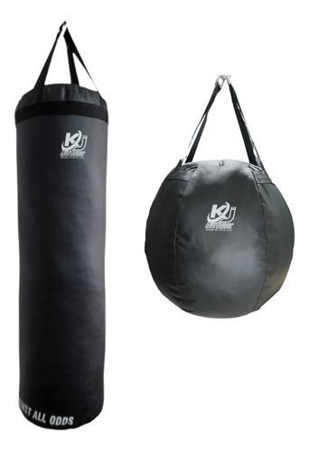 Saco De Boxeo 120cm Publico Y Bola 25kg Vacios Costal De Box