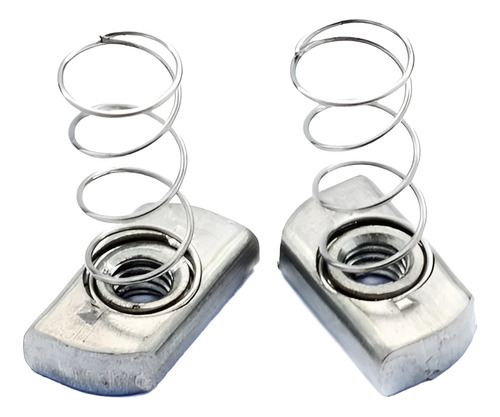 Tuerca Riel Ruc Con Resorte 3/8puLG Zinc Pack X10und