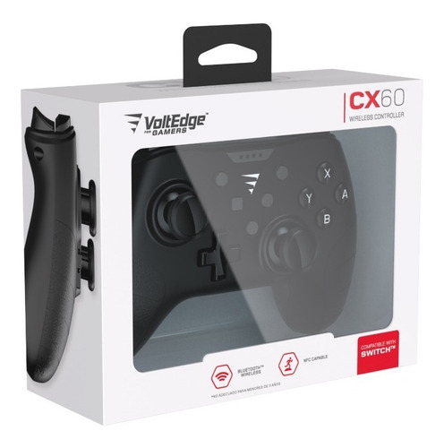 Imagen 7 de 9 de Control Inalámbrco Cx60 Pro Black Voltedge Switch Color Negro