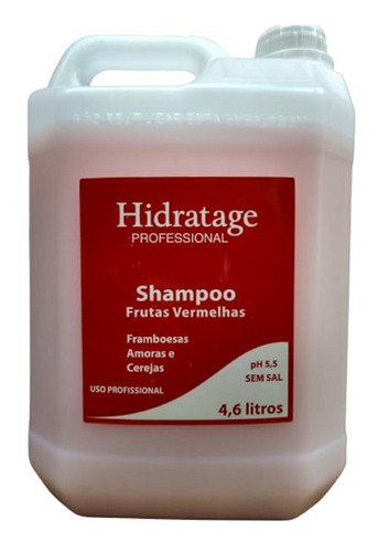 Shampoo Lavat. S/ Sal Galão 4,6 L Frutas Vermelhas Hidratage