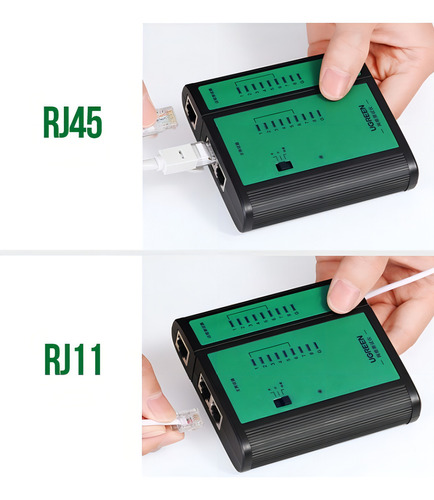 Testador de cabos de rede Ugreen Rj45 e Rj11 10950 (nw167)