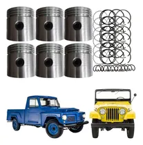 Comprar Jogo De Pistões C Aneis  Jeep Rural F75 6 Cil 040u002F1.00 P750