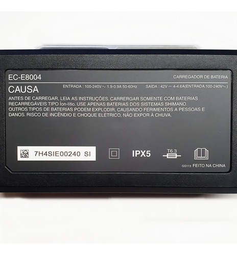 Carregador De Bateria E-bike Shimano Steps Ec-e8004 110v/220v