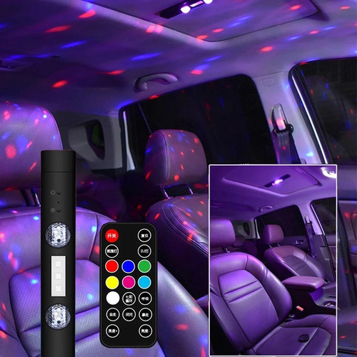 Luz Led En Forma De Estrella Para Interior De Coche, Recarga